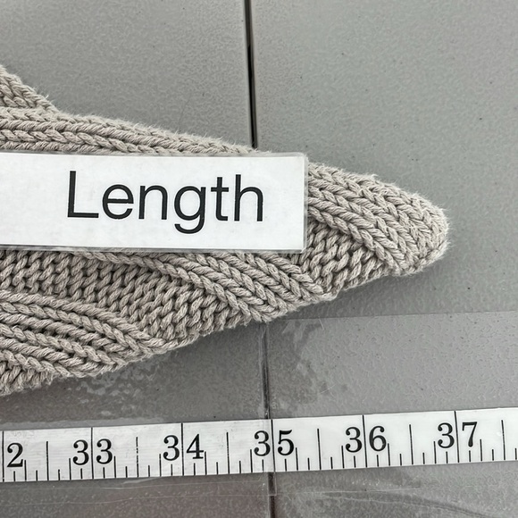 Eileen Fisher Cardigan Women's L Large Beige Knit Open Front Organic Cotton - Picture 13 of 13